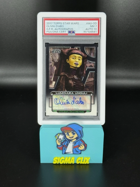 2017 Topps Star Wars Olivia D'Abo Galactic Files Autographs 025/215 PSA 7 NM AUTO 10