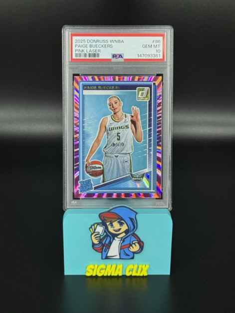 2025 Panini Donruss WNBA Paige Bueckers RC Pink Laser 18/25 PSA 10 GEM MINT