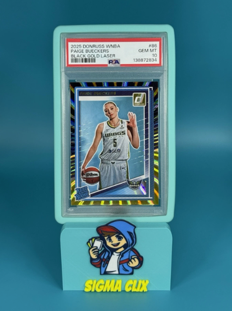 2025 Panini Donruss WNBA Paige Bueckers RC Black Gold Laser 2/5 PSA 10 GEM MINT