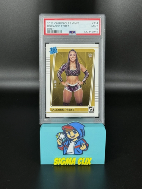 2022 Panini Donruss Chronicles WWE Roxanne Perez RC Gold 05/10 PSA 9 MINT