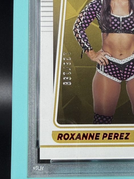 2022 Panini Chronicles WWE Roxanne Perez RC Red 128/199 PSA 9 MINT