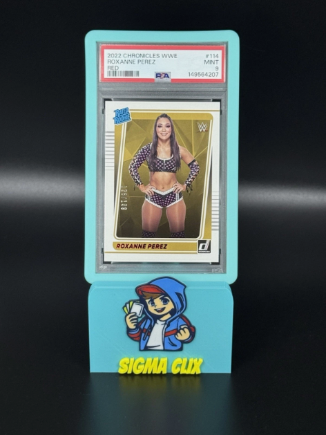 2022 Panini Chronicles WWE Roxanne Perez RC Red 128/199 PSA 9 MINT