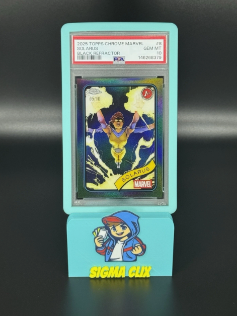 2025 Topps Chrome Marvel Solarus 1st Appearance Black Refractor 05/10 PSA 10 GEM MINT
