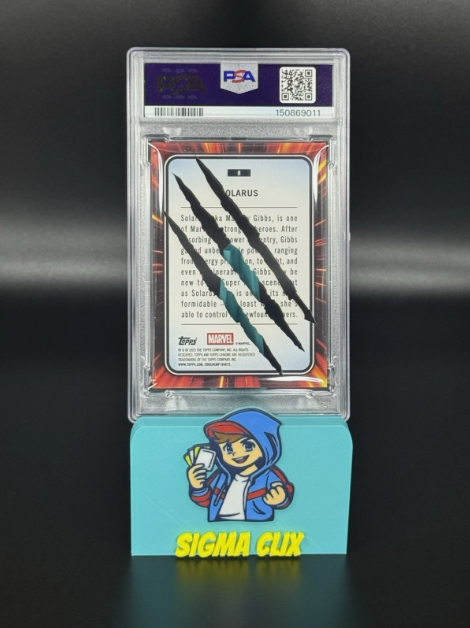 2025 Topps Chrome Marvel Solarus 1st Appearance Clawed Red Refractor 3/5 PSA 10 GEM MINT