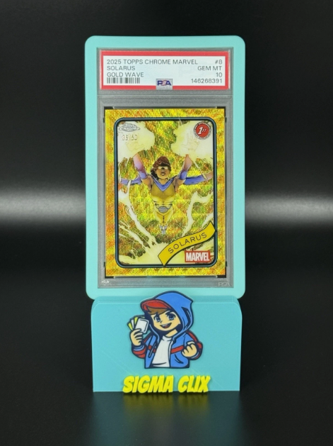 2025 Topps Chrome Marvel Solarus 1st Appearance Gold Wave 36/50 PSA 10 GEM MINT