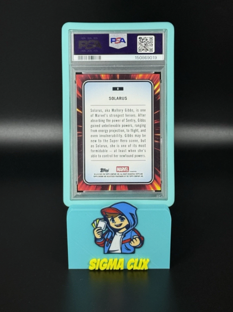 2025 Topps Chrome Marvel Solarus 1st Appearance Gold Wave 38/50 PSA 9 MINT