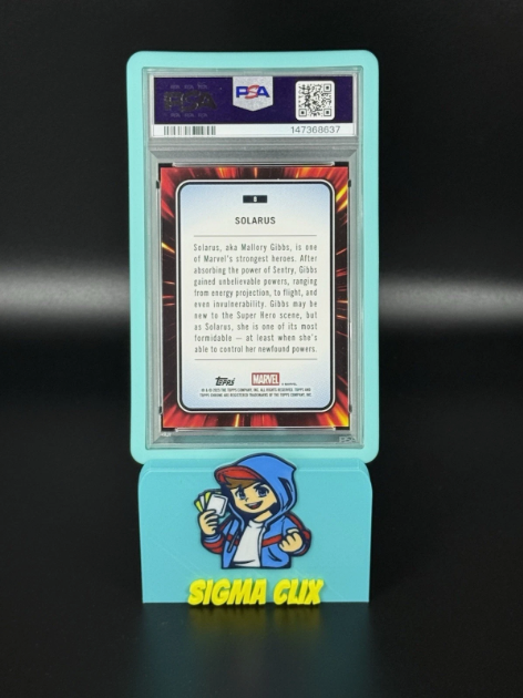2025 Topps Chrome Marvel Sapphire Solarus 1st Appearance Green 19/99 PSA 9 MINT