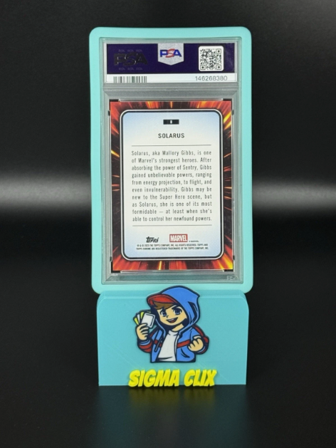 2025 Topps Chrome Marvel Solarus 1st Appearance Rose Gold Mini Diamonds 32/40 PSA 9 MINT