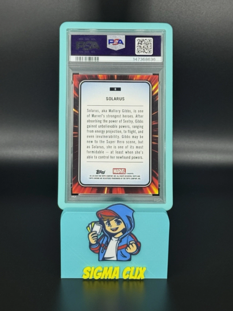 2025 Topps Chrome Marvel Solarus 1st Appearance Red Wave 2/5 PSA 10 GEM MINT
