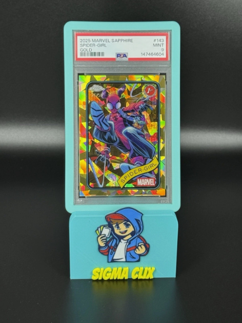 2025 Topps Chrome Marvel Sapphire Spider-Girl 1st Appearance Gold 26/50 PSA 9 MINT