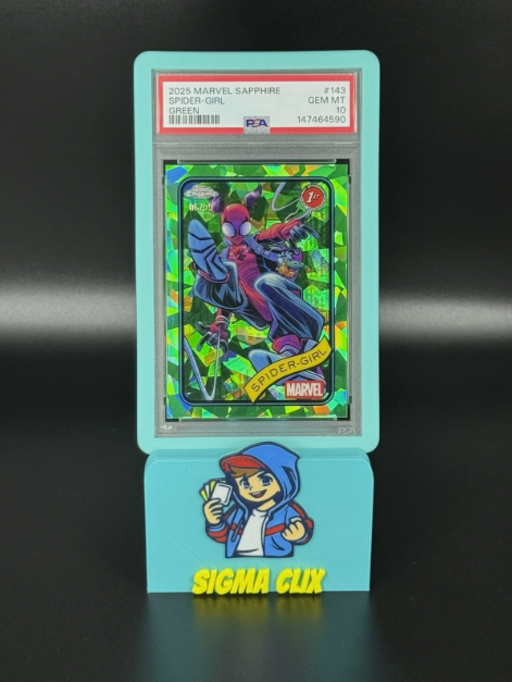 2025 Topps Chrome Marvel Sapphire Spider-Girl 1st Appearance Green 06/99 PSA 10 GEM MINT
