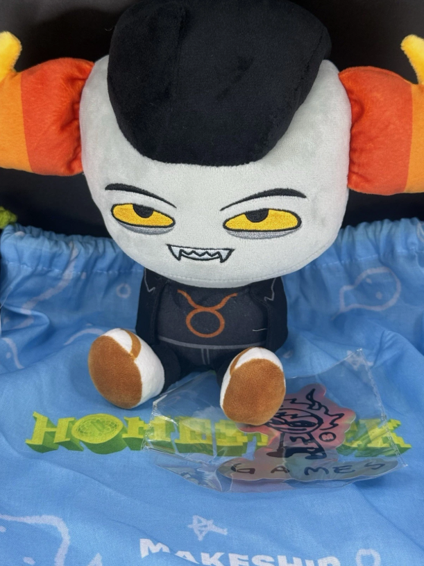 Tavros Plush W/ Bag + Sticker + Tag Homestuck Brand New Makeship