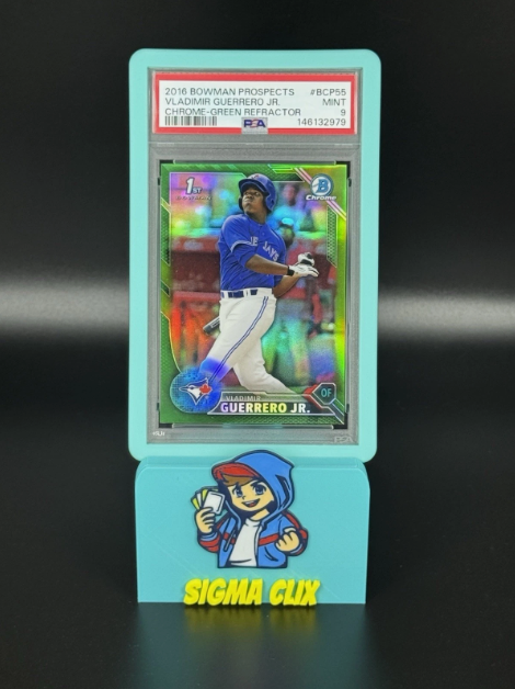 2016 Bowman Chrome Prospects Vladimir Guerrero Jr RC Green Refractor 35/99 PSA 9 MINT