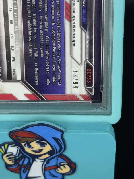 2016 Bowman Chrome Prospects Vladimir Guerrero Jr RC Green Refractor 73/99 PSA 9 MINT