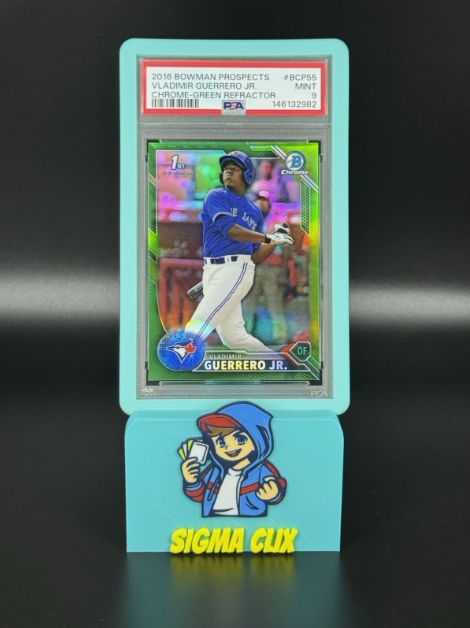 2016 Bowman Chrome Prospects Vladimir Guerrero Jr RC Green Refractor 96/99 PSA 9 MINT