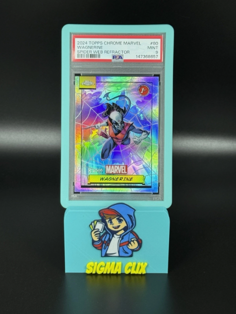 2024 Topps Chrome Marvel Wagnerine 1st Appearance Spider Web Refractor 327/399 PSA 9 MINT