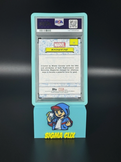 2024 Topps Chrome Marvel Sapphire Wagnerine 1st Appearance Green 88/99 PSA 7 NM