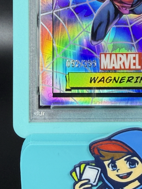 2024 Topps Chrome Marvel Wagnerine 1st Appearance Spider Web Refractor 092/399 PSA 9 MINT