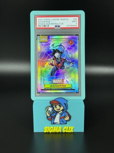 2024 Topps Chrome Marvel Wagnerine 1st Appearance Spider Web Refractor 092/399 PSA 9 MINT
