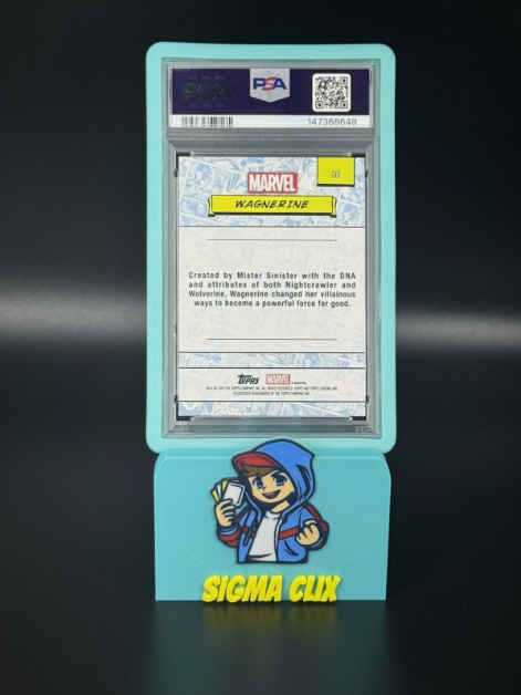 2024 Topps Chrome Marvel Wagnerine 1st Appearance Blue Wave 122/150 PSA 8 NM-MT