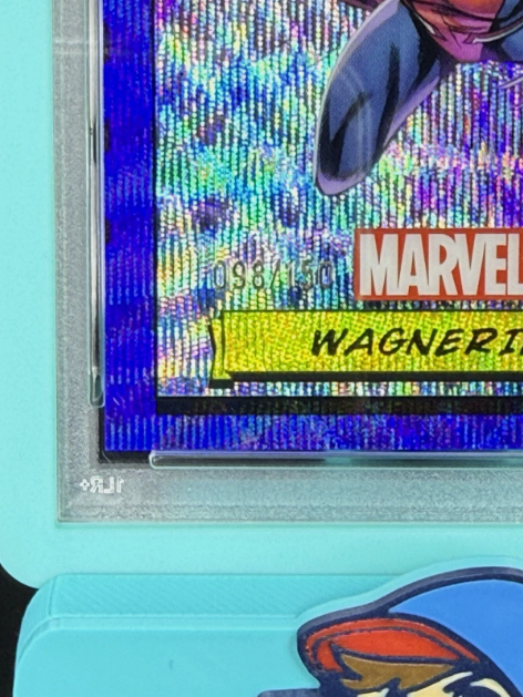 2024 Topps Chrome Marvel Wagnerine 1st Appearance Blue Wave 098/150 PSA 9 MINT