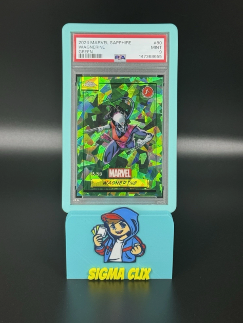 2024 Topps Chrome Marvel Sapphire Wagnerine 1st Appearance Green 45/99 PSA 9 MINT