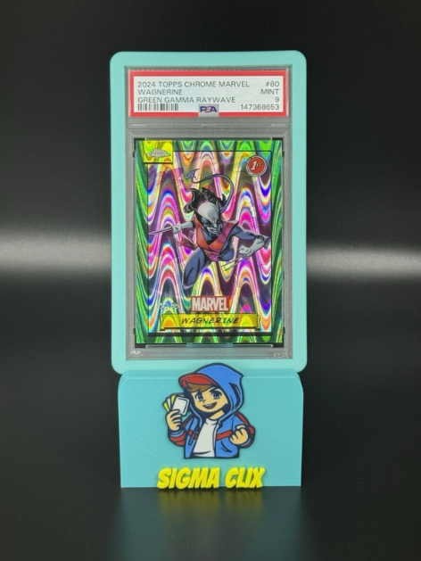 2024 Topps Chrome Marvel Wagnerine 1st Appearance Green Gamma Raywave 52/99 PSA 9 MINT