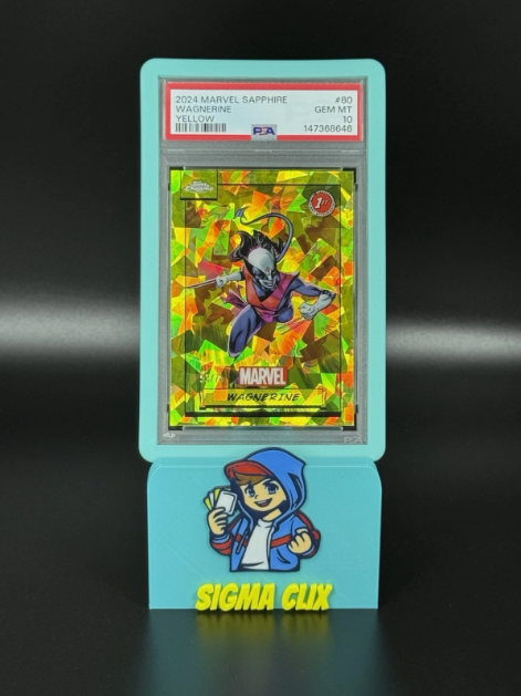 2024 Topps Chrome Marvel Sapphire Wagnerine 1st Appearance Yellow 53/75 PSA 10 GEM MINT