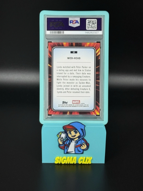 2025 Topps Chrome Marvel Web-Head 1st Appearance Gold Wave 36/50 PSA 9 MINT