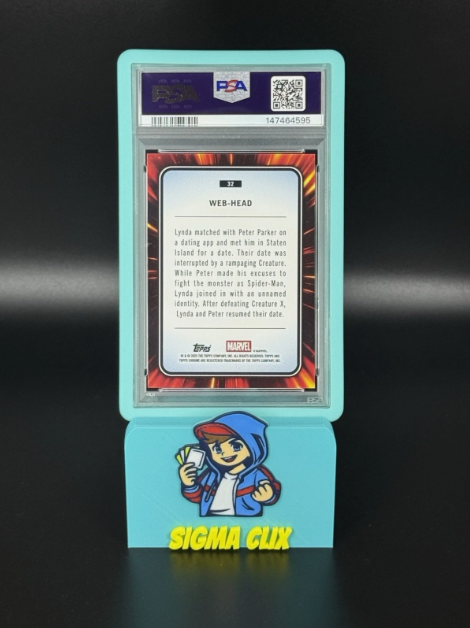 2025 Topps Chrome Marvel Sapphire Web-Head 1st Appearance Green 74/99 PSA 10 GEM MINT 10