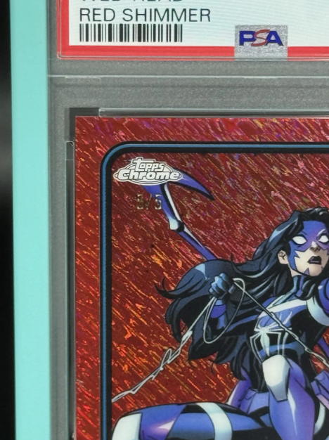 2025 Topps Chrome Marvel Web-Head 1st Appearance Red Shimmer 5/5 PSA 10 GEM MINT