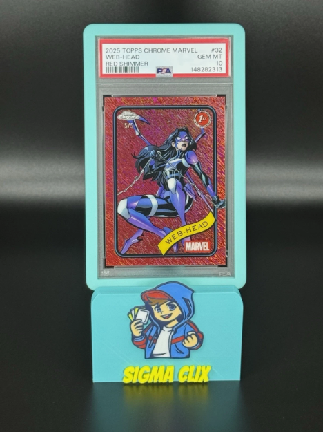 2025 Topps Chrome Marvel Web-Head 1st Appearance Red Shimmer 5/5 PSA 10 GEM MINT
