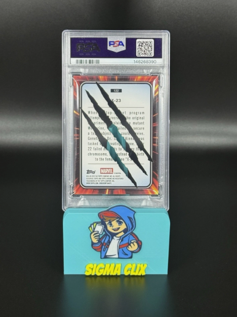 2025 Topps Chrome Marvel X-23 Clawed Chrome Black Refractor 06/10 PSA 10 GEM MINT