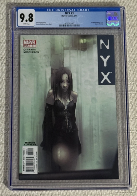 2004 NYX #3 X-23 1st Appearance CGC 9.8 WHITE PAGES