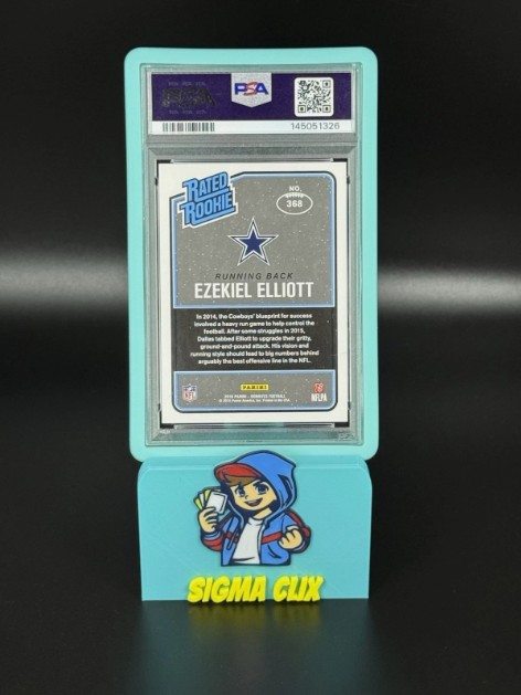 2016 Panini Donruss Ezekiel Elliott RC Press Proof Black 04/10 PSA 8 NM-MT
